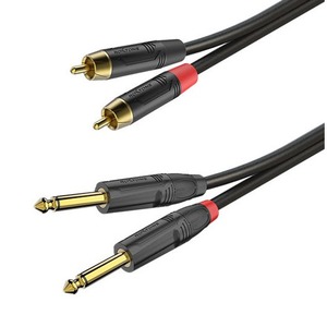 Кабель аудио 2xJack - 2xRCA Roxtone PACC200/2 2.0m