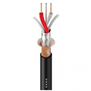 Кабель DMX в нарезку Roxtone DMX001L-LSZH/FRNC/500 Black 500.0m