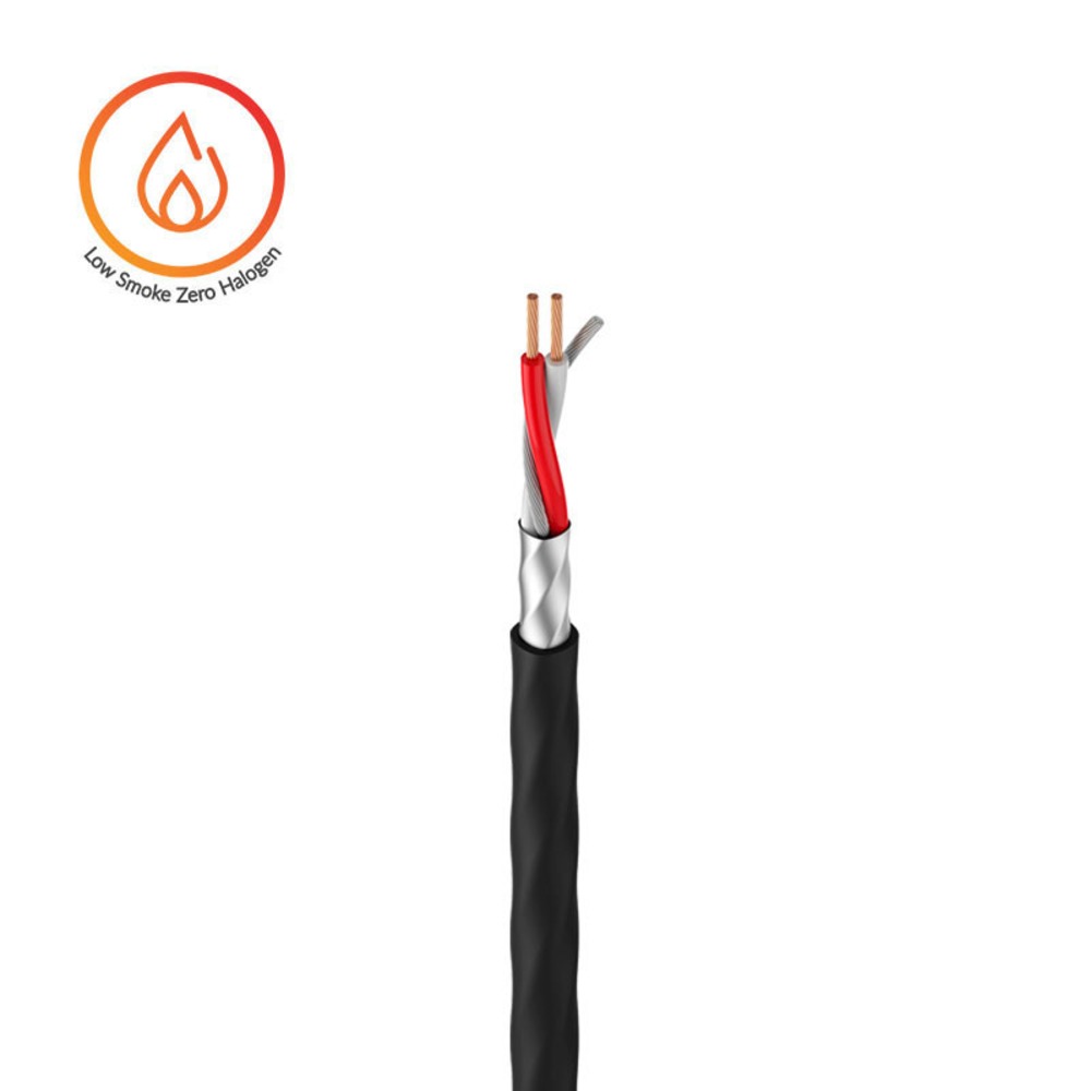 Кабель микрофонный на катушках Roxtone MC032L-LSZH/FRNC/500 Black 500.0m