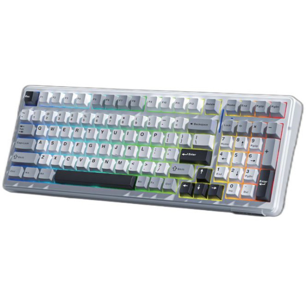 Клавиатура игровая AULA F99 Grey-White-Dark Grey Graywood Switches