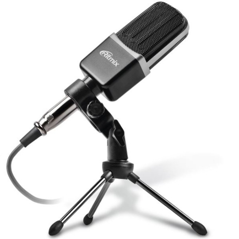 Вокальный микрофон (конденсаторный) Ritmix RDM-123 Black