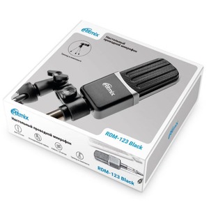 Вокальный микрофон (конденсаторный) Ritmix RDM-123 Black