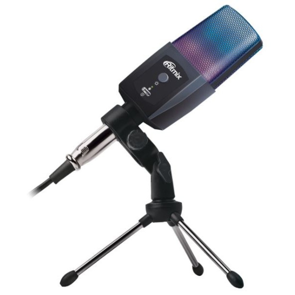 Вокальный микрофон (конденсаторный) Ritmix RDM-170 Black