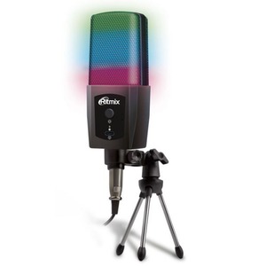 Вокальный микрофон (конденсаторный) Ritmix RDM-170 Black