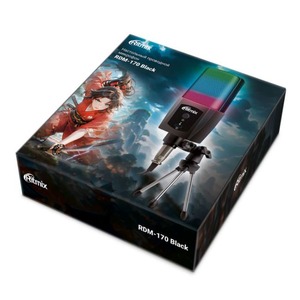Вокальный микрофон (конденсаторный) Ritmix RDM-170 Black