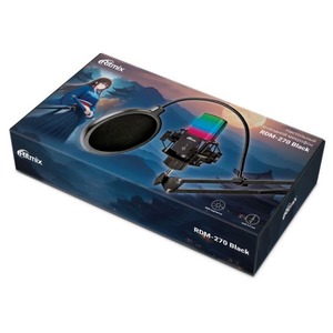 Вокальный микрофон (конденсаторный) Ritmix RDM-270 Black