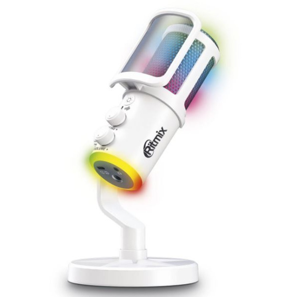 USB микрофон Ritmix RDM-178 USB Gaming White