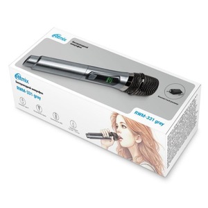 Радиосистема с ручным передатчиком Ritmix RWM-331 gray