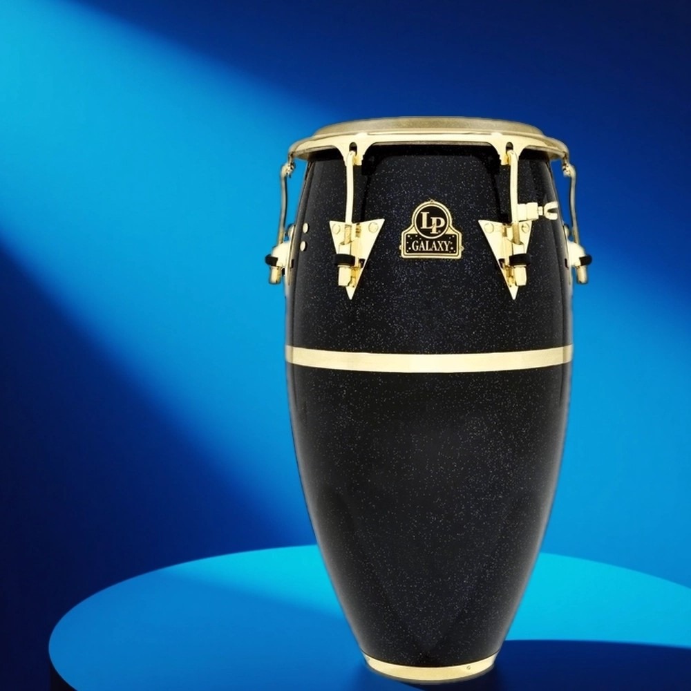 Конга LP LP810Z Galaxy Fiberglass Tumba 12,5x30 Black Hologram Sparkle