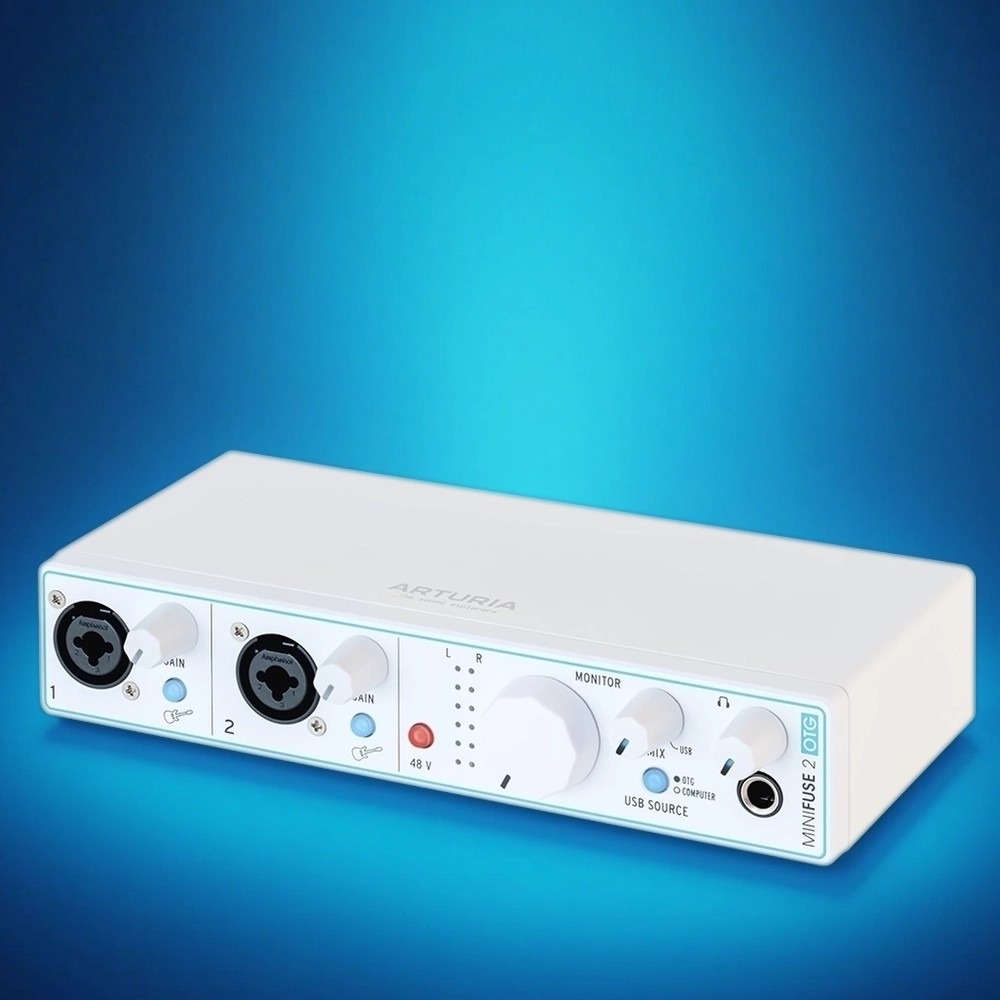 Внешняя звуковая карта с USB Arturia MiniFuse 2 White OTG