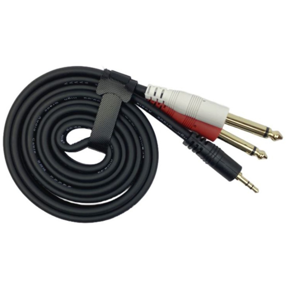 Кабель аудио 1xMini Jack - 2xJack E-Shine ES-1383 1.5m