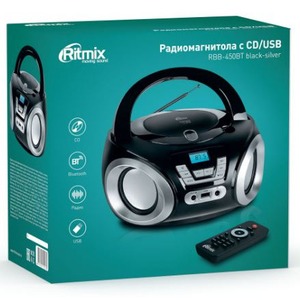 Магнитола Ritmix RBB-450BT black-silver