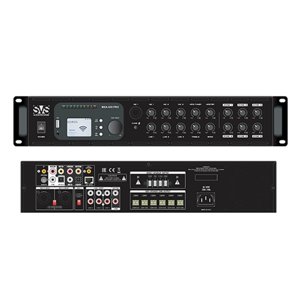 Микшер-усилитель универсальный SVS Audiotechnik MSA-650 PRO