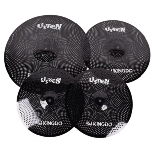 Тарелка для ударной установки KINGDO LOW VOLUME SET 14"+16"+20" BLACK