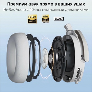 Наушники накладные беспроводные Edifier W830NB gray