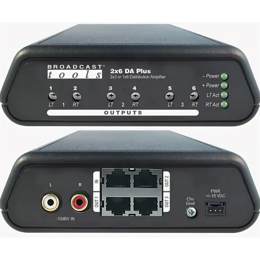 Усилитель-распределитель Аудио Broadcast Tools 2x6DA