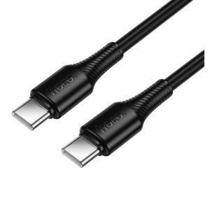 Кабель USB Type-C – Type-C hoco 6942007658928 X120, черный 1.0m