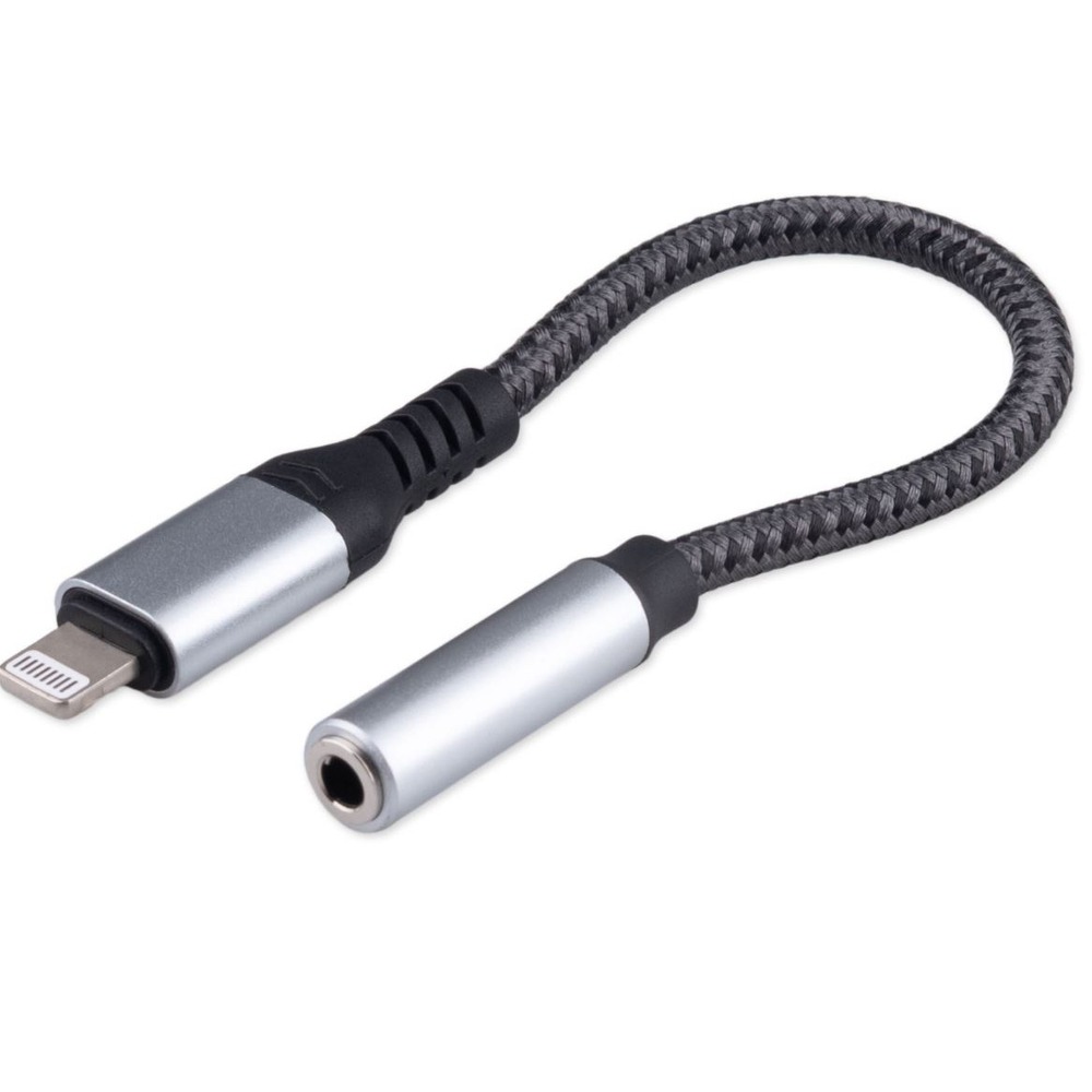 Переходник с Lightning на Audio Jack 3.5 Cablexpert CCA-LM3.5F-AL 0.15m