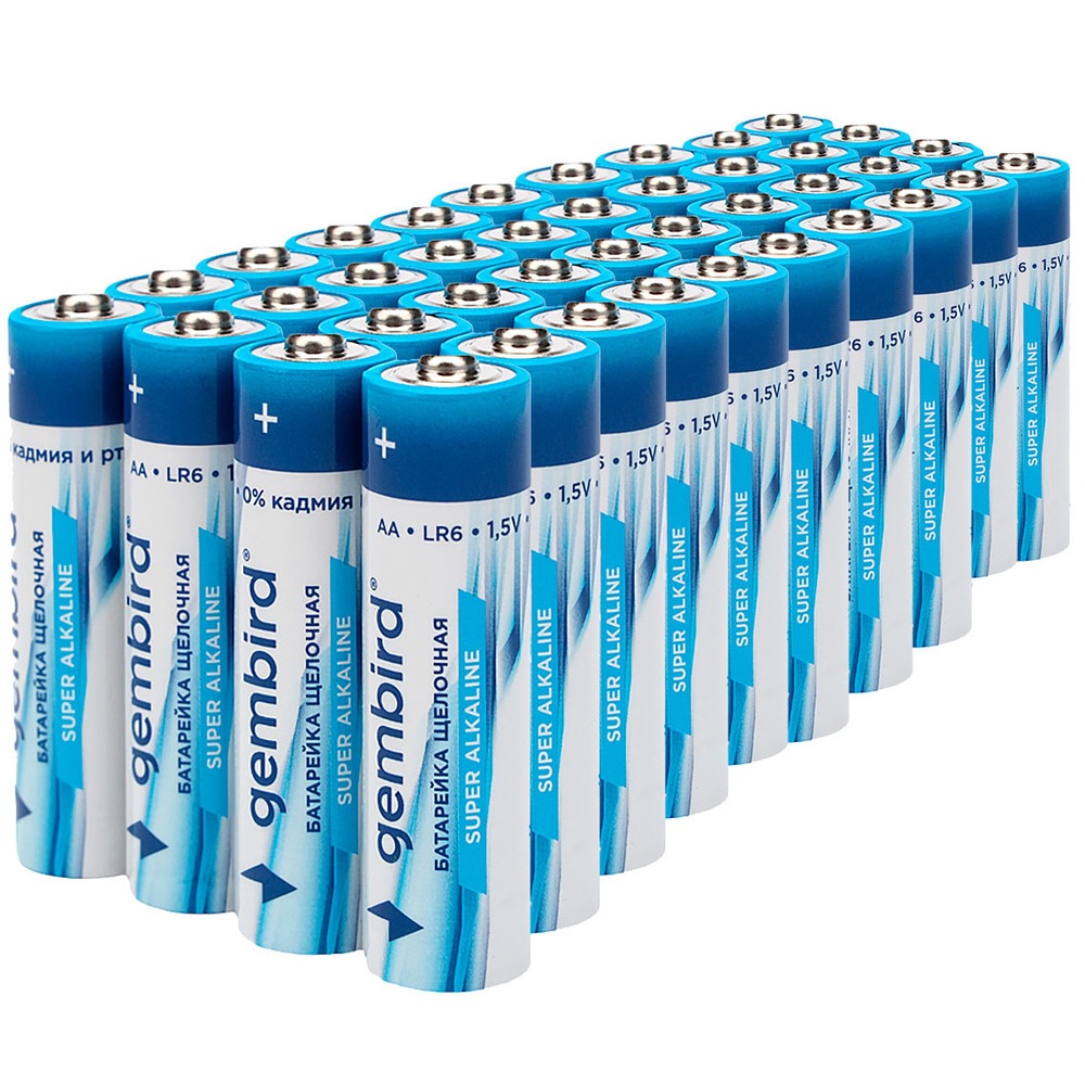 Батарейка Gembird GB-LR6-40B, тип AA, 40шт, коробка
