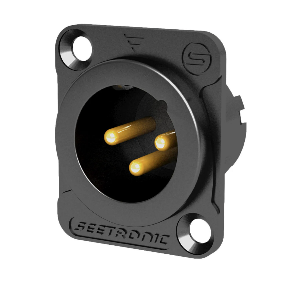 Терминал XLR (Папа) Seetronic MJ3F2C-BG-SP