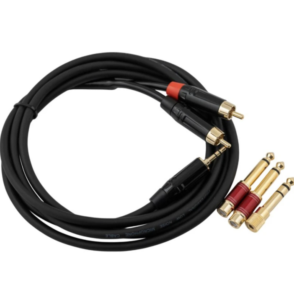 Кабель аудио 1xMini Jack - 2xRCA Enlema Y2