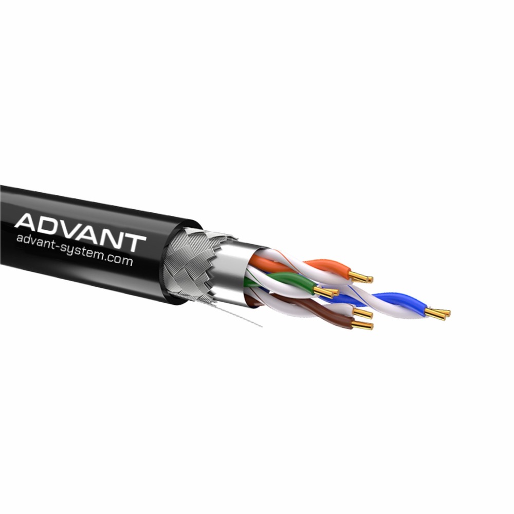 Кабель витая пара на катушке Advant ADV6a-S23LBK (305m)