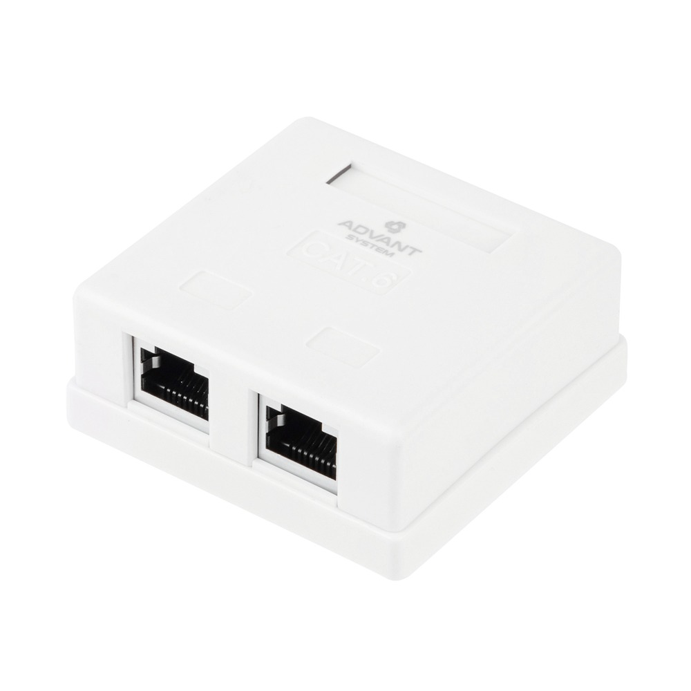 Розетка RJ 45 и телефон Advant ADV6-FWS2RJ45