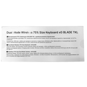 Клавиатура игровая xGhost XG-BLADE-TKL-WS