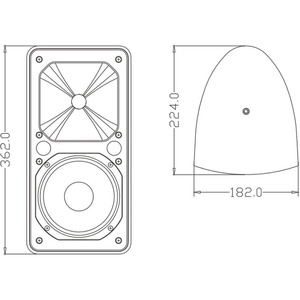 Акустика всепогодная трансляционная FDB audio FDB ES106BT