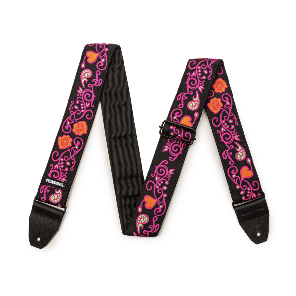 Ремень для гитары Dunlop JH22 Hendrix Backlight Monterey Pink