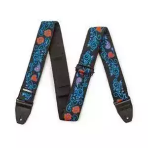 Ремень для гитары Dunlop JH24 Hendrix Backlight Monterey Blue