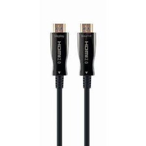 Кабель HDMI - HDMI CTY DFO-160P Оптический HDMI кабель, 48.7 м, черная оплетка