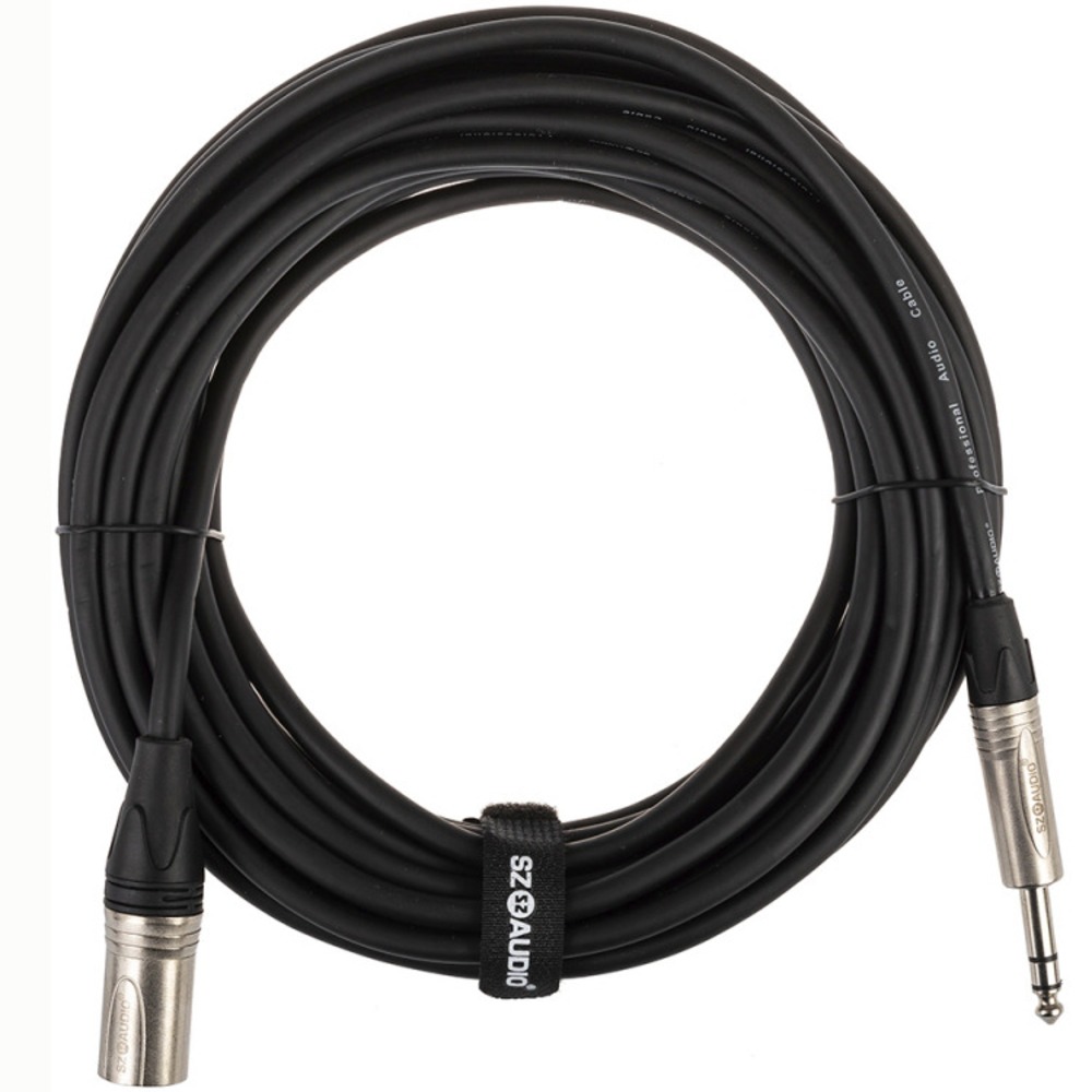 Кабель аудио 1xJack - 1xXLR SZ-Audio Jack 6,3 - XLR 2.0m