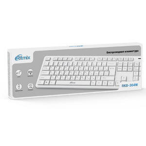 Клавиатура игровая Ritmix RKB-304W white