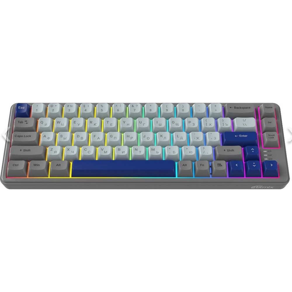 Клавиатура игровая Ritmix RKB-568BL blue