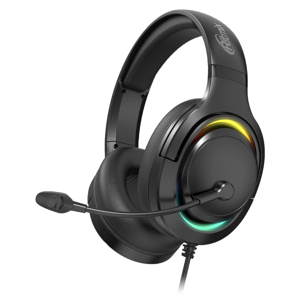 Компьютерная проводная гарнитура Ritmix RH-615M black