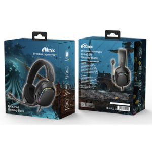 Компьютерная проводная гарнитура Ritmix RH-625M black