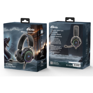 Компьютерная проводная гарнитура Ritmix RH-635M black