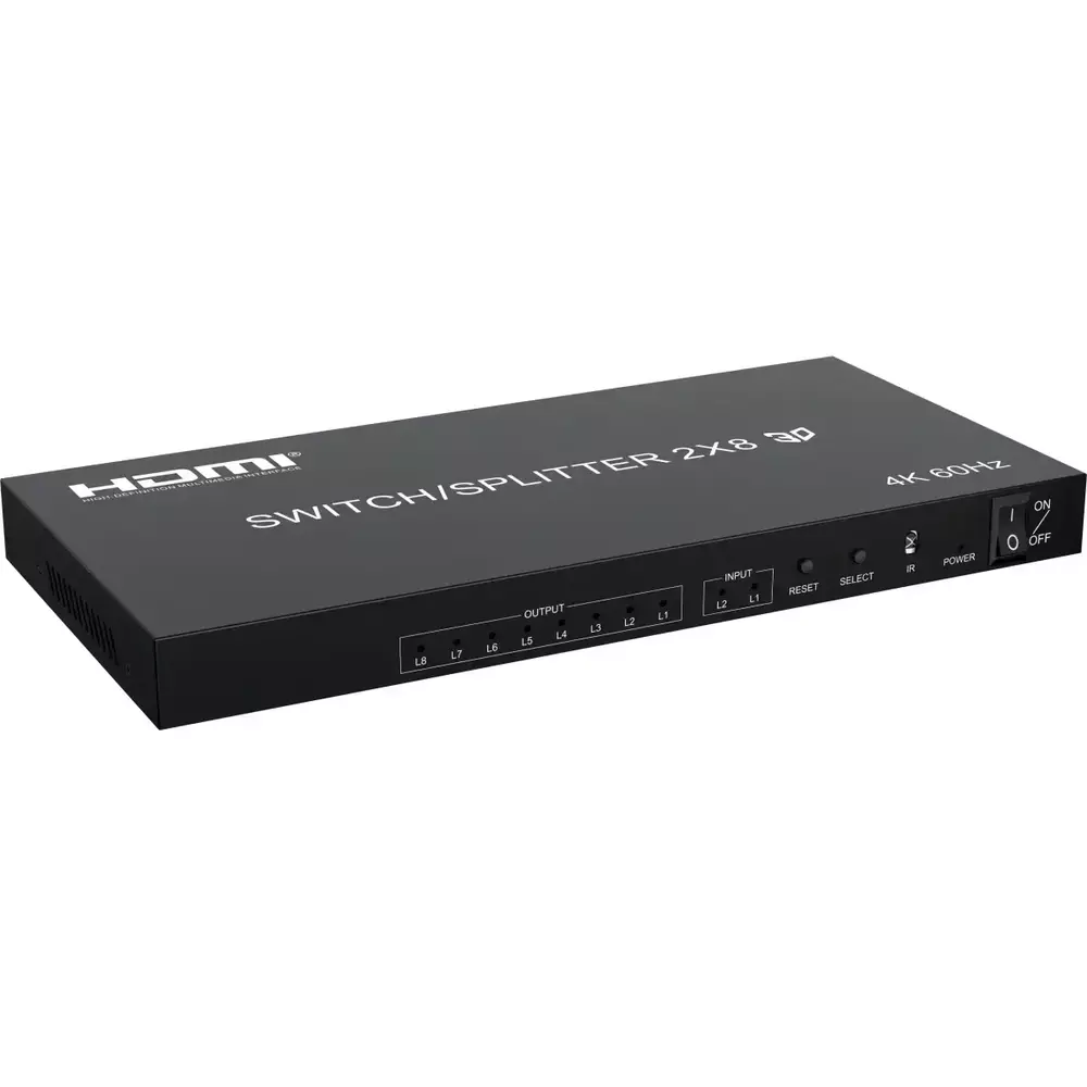 Коммутатор-распределитель HDMI 2x8 Reddylink RLS-SS28-2.0