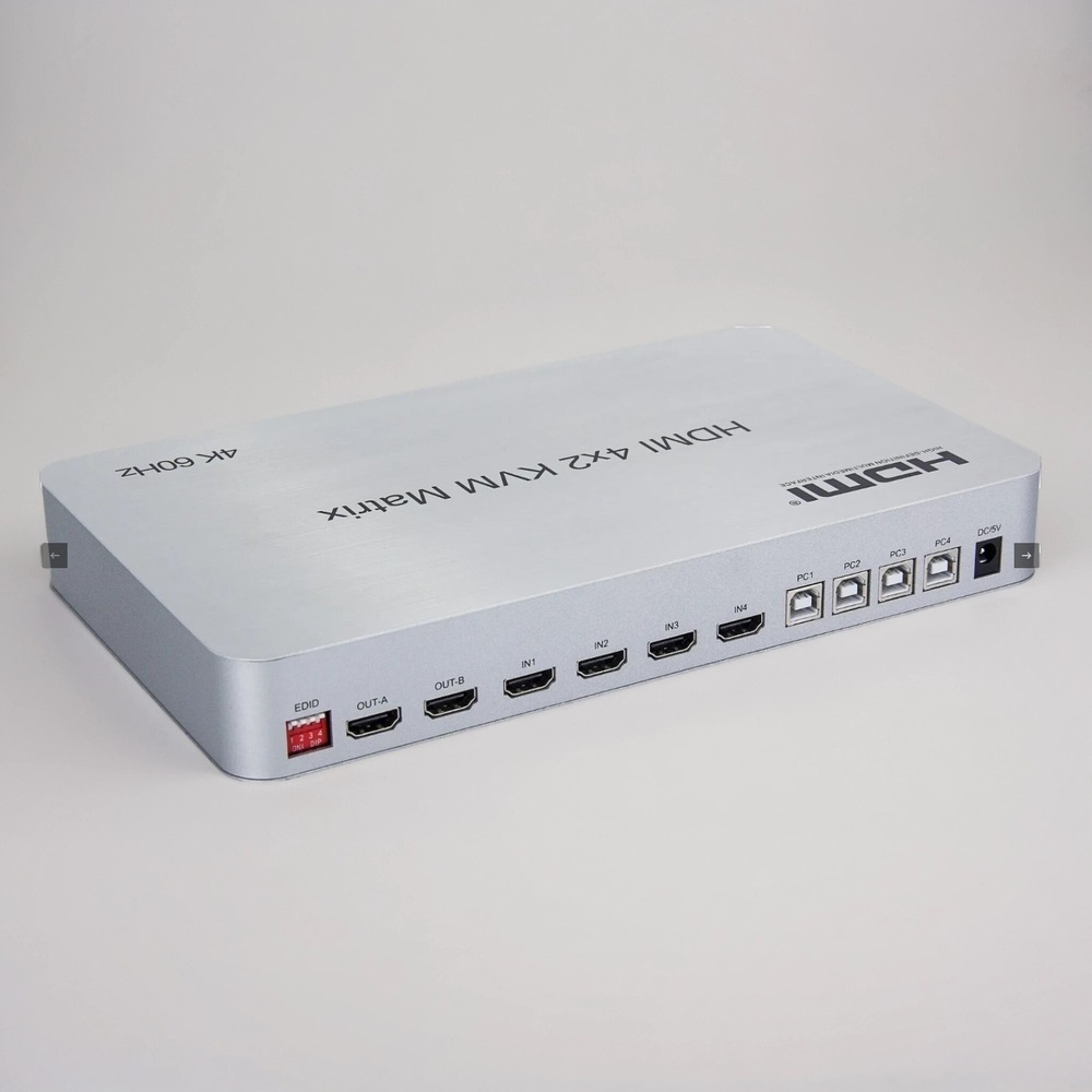 Матричный коммутатор HDMI 4x2 Reddylink RLS-MX42-2.0KVM