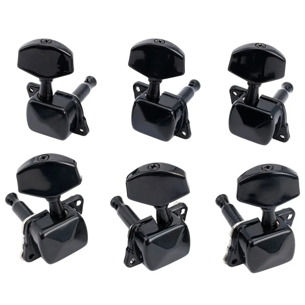 Колки для гитары 3+3 Musiclily MX1351BK-3MX1352BK-3