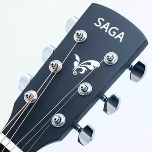 Акустическая гитара Saga SA600C BK With Bag