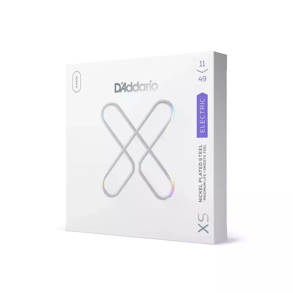 3 комплекта струн для 6-струнной электрогитары 11-49 DAddario XSE1149-3P