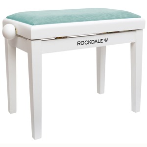 Деревянная банкетка для пианино с регулировкой высоты Rockdale Rhapsody 131 SV White Cool Mint
