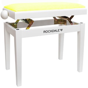 Деревянная банкетка для пианино с регулировкой высоты Rockdale Rhapsody 131 SV White Lemon