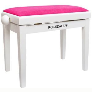 Деревянная банкетка для пианино с регулировкой высоты Rockdale Rhapsody 131 SV White Raspberry