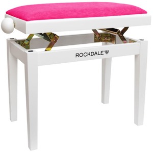 Деревянная банкетка для пианино с регулировкой высоты Rockdale Rhapsody 131 SV White Raspberry