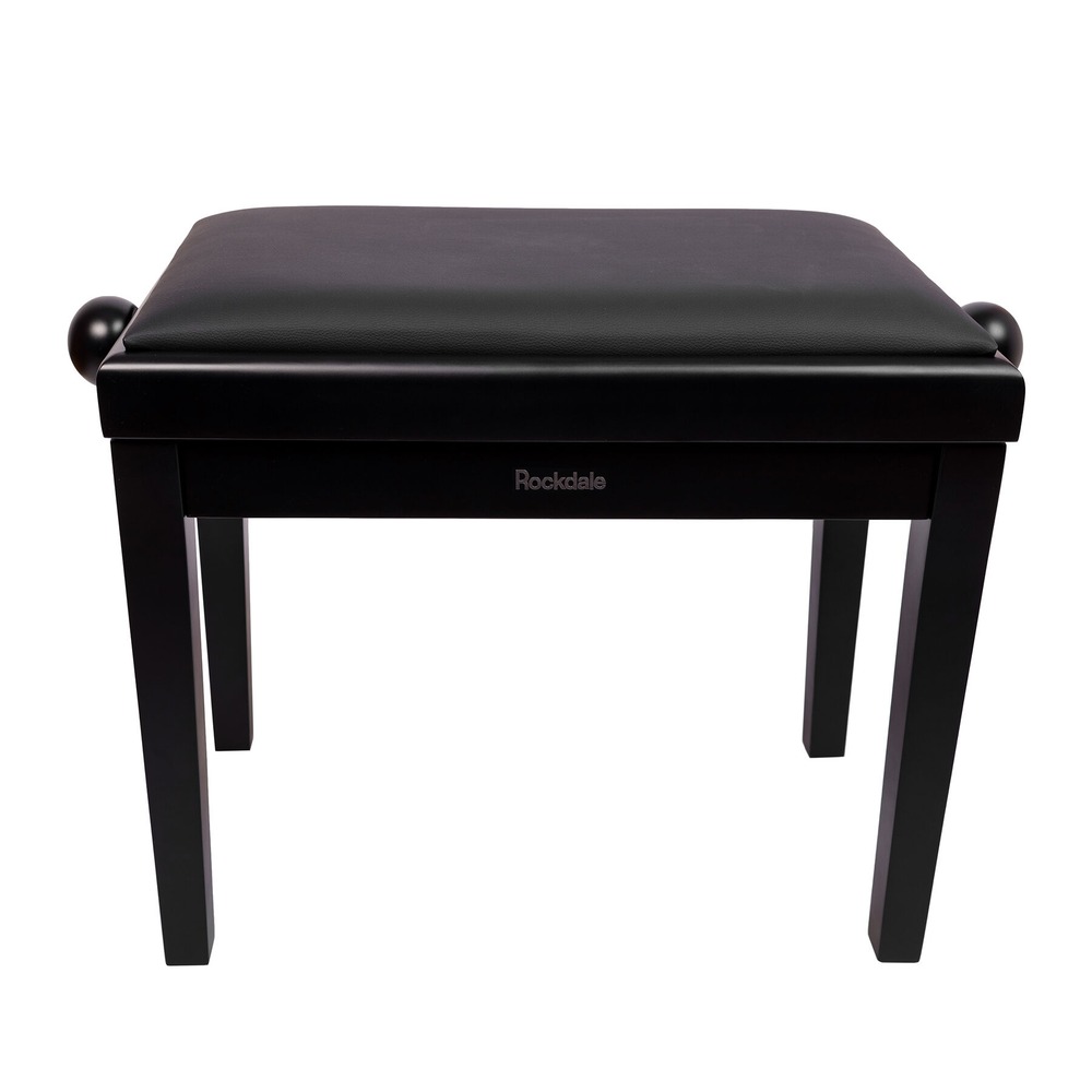 Деревянная банкетка для пианино с регулировкой высоты Rockdale Rhapsody 131 Black Turquoise