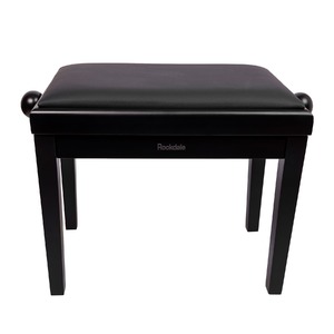 Деревянная банкетка для пианино с регулировкой высоты Rockdale Rhapsody 131 Black Turquoise