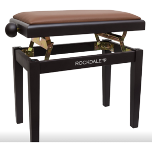 Деревянная банкетка для пианино с регулировкой высоты Rockdale Rhapsody 131 Brown Gloss
